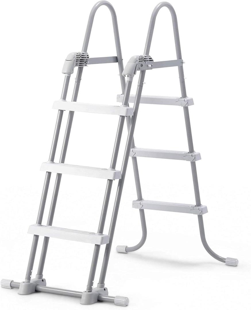 INTEX Deluxe Pool Ladder with Removable Steps for 36-Inch and 42-Inch Wall Height Above Ground Pools