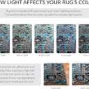 SAFAVIEH Vintage Hamadan Area Rug 2'7"x5', Light Blue & Black VTH211M