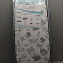 Duwee 14"x38" Wall Mounted and Door Mounted Ironing Board with Heat Resistant Cover (White)