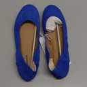 Amazon Essentials womens Belice Slip On Ballet Flat (9.5, Dark Blue)