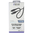 ZGEAR SILICONE CABLE LIGHTNING 6FT GREY