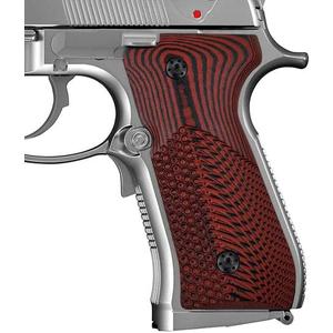 Cool Hand G10 Grips for Beretta 92 fs, m9, 92a1, 96a1, 92 INOX, 96 Full Size, Black Grips Screws Included, Aggressive OPS Texture, 1/4" Thin