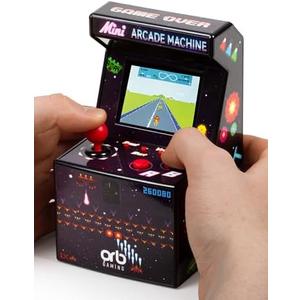 Orb - Mini Arcade Machine, 240 in-Built Games, 8-Bit Retro Arcade Games, 2.5” Full Colour Screen, 8-Way Joystick, 2 Buttons, Volume Control Arcade 240