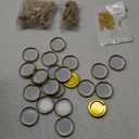 Pickmesh 24 Set 4 oz Bear Shaped Rosh Hashanah Glass Honey Jars with Dipper Bee Pendants Tags Twine Honey Jars Party Favors Small Bear Bottle Container for Baby Shower Wedding Favors(Gold Lids)