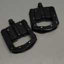 Folding Bike Pedals, Mountain Bike Pedals CNC Aluminum Bicycle Flat Pedals, 9/16'' with Reflective Strips | Non-Slip | Waterproof | Wide Flat Cycling Pedals for E-Bike, Urban Commute, MTB Bikes (Black)