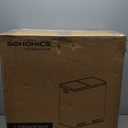 SONGMICS Trash Can, 2 x 8 Gallon (2 x 30 L) Garbage Can for Kitchen, with 15 Trash Bags, 2 Compartments, Plastic Inner Buckets and Hinged Lids, Airtight, Silver and Black ULTB60NL