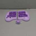 Foot Roller Massager for Plantar Fasciitis Relief, Large Size, Eases Foot Pain & Cold Feet, Enhances Circulation, Portable, Split into Two, Full-Body Washable, Purple