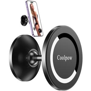 Gym Magnetic Phone Holder Mount for MagSafe【All Metal】Dual Magnetic Phone Holder for Gym Accessories Attach to Metal Surface, Gym Phone Holder Magnet for iPhone 16 15 14 13 Pro Max Gift for Men Women