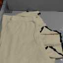 Tankaneo Womens Sweater Set 2 Piece Outfits Lapel V Neck Short Sleeve Knit Tops Summer Shorts Lounge Sets, Beige, Medium