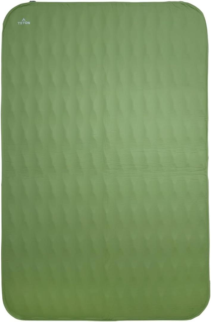 Teton Outfitter Sleeping Pad for Cot, Extra Thick Comfortable Camping Mattress for Adults, Portable Roll-Up Camp Pad, Durable Foam Cushioning, Sequoia Mammoth | 79 x 52 x 3