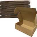 9x6x3 inch Shipping Boxes Pack of 25Livejun Brown Corrugated Cardboard Box Mailer Boxes for Packaging Small Business ShippingBoxes for Birthday Wedding Party Gift Giving (9 x 6 x3)