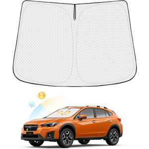 Windshield Sun Shade for Subaru Crosstrek 2018-2025 2026 Accessories Thicken 6-Layer Foldable Front Window Sunshade Cover Sun Visor Protector Block UV Rays Keep Vehicle Cool