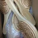 24 Pcs DIY Bamboo Wooden Hairbrush for Gift Bulk, Wooden Paddle Hair Brush for Massaging Scalp Thick, Thin, Curly, and Dry Hair Women and Men Travel Engraving Gift for Wedding Christmas