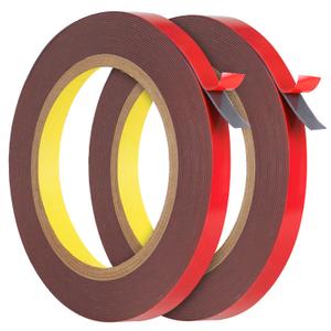 EMITEVER Double Sided Tape 2 Pack, 33FT x 0.4IN Heavy Duty Mounting Tape, Two Sided Acrylic Foam Tape