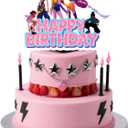 Cute Anime Cake Decorations, Cartoon Happy Birthday Cake Topper, Party Cake Decorations Supplies for Girls