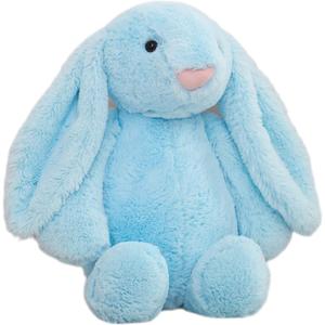 Blue Stuffed Animal Bunny Rabbit - Adorable Plush Companion for Cuddles & Playtime. Soft & Huggable with Lifelike Features. Ideal Gift for Kids (Bonnie Rabbit A -Blue 15.8 inch)