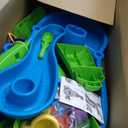Step2 Rain Showers Splash Pond Water Table, Kids Water and Sand Activity Sensory Playset, Summer Outdoor Toys, 13 Piece Water Toy Accessories, For Toddlers 1.5+ Years Old, Blue & Green, 39 X 24 X 32