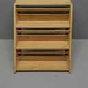 Bamboo Spice Rack Organizer - 3 Tier Foldable Wooden Spice Rack for Countertop, Cabinet & Drawer- Organic Bamboo-Extra Sturdy Wooden Spice Shelf, No Spice Jars Included