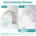 Weiss Naturals Retainer Cleaner Tablets, Invisalign Cleaner, Remove Stains, Odors & Plaque, PERSULFATE FREE Night Guard & Denture Cleaner 1-Month Supply, 30 Mint Scented Tablets