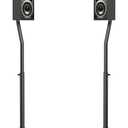 USX MOUNT Universal Speaker Stands, Height Adjustable Extend 30.0" to 39.1" for Satellite Speakers & Small Bookshelf Speakers up to 11 lbs Per Stand, 1 Pair Floor Stands for Sony Bose Polk JBL Yamaha