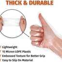 GORILLA SUPPLY 1000 BPA Free Premium Disposable Gloves Poly PE LDPE Plastic for Kitchen Food Handling Food Prep Latex & Powder Free (500 Count, Large)
