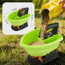 Handheld Lawn Spreader - 7.2V Battery Powered Seed & 135 Fertilizer Spreader, 3L Large Capacity for 6400 Sq.Ft, 7 Settings & 5 Angles, Rechargeable Grass Seeder for Even Lawn Care