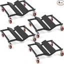 Aurelema 4 Pack Pontoon Boat Dollies, Heavy Duty Boat Dollies with High Load Capacity, 8 Protective Pads for Pontoon & Fishing Boats, Marina Dock Storage