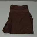 Kotii Women's Buttery Soft Short Leggings Modal Cotton Shorts Under Dresses Leggings Pants (Large-X-Large, Brown)