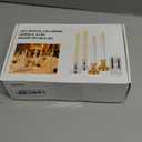 SoulBay 6pcs Christmas Decorations Window Candles with Remote Timer, 7.9inch Battery Operated Flameless Flicker LED Taper Candle Lights w/Black Holders for Home Party Indoor Windowsill Dcor