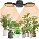 SANSI LED Grow Lights for Indoor Plants, Full Spectrum High PPF Plant Grow Light, 60W Indoor Plant Lights for 2x3ft Growing, Seed Starting, Blooming and Fruiting, E26 Base (Not Include Power Cord) (60.00 Watts, Black)