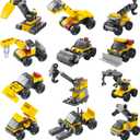FUN LITTLE TOYS 12PCS Building Blocks Easter Eggs for Easter Egg Hunt Easter Basket Stuffers for Kids