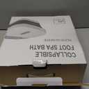 Collapsible Foot Spa Bath with Heat and Massage Rollers, Bubble, Foot Pedicure Kit, Temperature Control, Red Light, Pedicure Foot Spa, Foot Bath