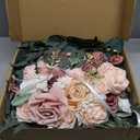 WEIERYUE Artificial Wedding Arch Flowers Kit(Pack of 2) for Wedding Arch, Bridal Shower, Ceremony and Reception Backdrop Decoration (Romantic Pink)