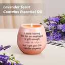 Boss Lady Gifts for Women, Boss Gifts, 10 Oz Handmade Ceramic Lavender Scented Candle, Gift for Boss Female, Boss's Birthday Gift for Women (Pink)