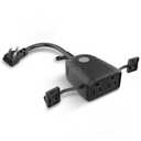 Feit Electric 120V 15A Smart Wifi Enabled Dual Outlet Wall Plug (Outdoor, BLACK)