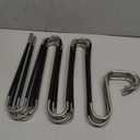 Pants Hangers Space Saving,4 Pack Stainless Steel Non-Slip Hangers for Pants,Multiple S-Shaped Closet Storage Organizer Hanger for Pants Jeans Scarf Towels Leggings