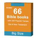 Bible 66 Books Flash Cards: 330 Popular Verses & Essential Information About Each Book