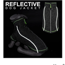 cyeollo Fleece Dog Jacket Reflective Dog Sweater Zipper up Small Doggie Coats with D Ring Jackets Indoor and Outdoor Warm Pet Clothes XL