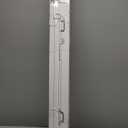 Reinforced 42 Extra Tall x 80 Wide Retractable Baby Gates with Rods to Prevent Crawling Through, Extra Tall Dog Gate for Large Openings Indoor Outdoor Long Mesh Gate for Stairs and Doorways, White