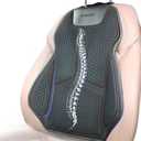 Lumbar Support Pillow for Car Improve Lower Back Pain Relief & Sitting Posture Back Support,Gel Lumbar Seat Cushion for Car,Gel Car Seat Back Support Ergonomic Lumbar Comfort for Long Sitting,Black