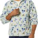 Amazon Essentials Disney | Marvel | Star Wars Men's Polar Fleece Full-Zip Mock Jackets (Medium, Mickey and Friends)