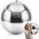 Disco Ball, 12 inch Disco Balls, Disco Ball Decoration,Purely Handmade Large Disco Ball for Party Decoration DJ Club Stage Bar Wedding Festival Christmas12 in