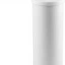 iDesign Freestanding Bathroom Toilet Paper Storage Holder with Lid for 3 Extra Rolls, White