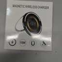 15W Samsung S26 Ultra Fast Wireless Charger MagSafe Charger for Samsung Galaxy S26 S25 Ultra S24 FE S24 S23 Ultra Pixel 10a 10 9a 9 8 Pro, Magnetic Wireless Charging Pad for iPhone 17 16 15 14 Pro Max (1Pack, black)