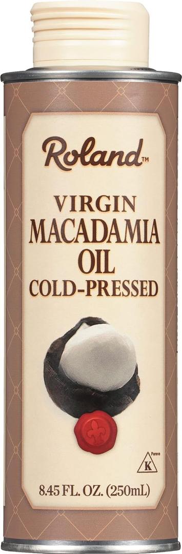 2 x Roland Foods Virgin Cold-Pressed Macadamia Oil, Specialty Imported Food, 8.45 Ounce, Pack of 1