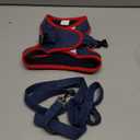 PUPTECK Dog Harness and Leash Set for Small Medium Dogs No Pull Step-in Soft Mesh Puppy Cat Vest Harnesses Reflective at Night, Denim NavyBlue L (L(CHEST 18"-20", 16.5-22 lbs))