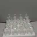 YOUEON 16 Pack Clear Glass Bud Vases, Small Bud Vases in Bulk, Glass Flower Vases for Centerpieces, Vintage Decorative Bottle Vases for Flowers, Home Decor, Wedding Reception, Office