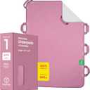 Improvia Positioning Bed Pad, with 8 Reinforced Handles, Quick-Drying, Washable, Waterproof, for Lifting, Turning, Transfering, Elderly and Incontinence Patients (Pink, 34" x 52" - Pack of 1)