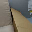 Patio Furniture Cushions Replacement Set of 2, Outdoor Deep Seat Couch Cushion and Backrest Pillow with Waterproof Removable Cover for Sectional Sofa Set, 25.6 x 25.6 Inch, Cream