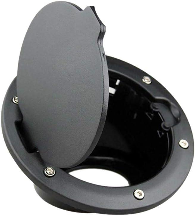 Gas Cap Cover Fuel Filler Door Cover Compatible with 2007-2018 Jeep Wrangler JK JKU Sport Rubicon Sahara Unlimited